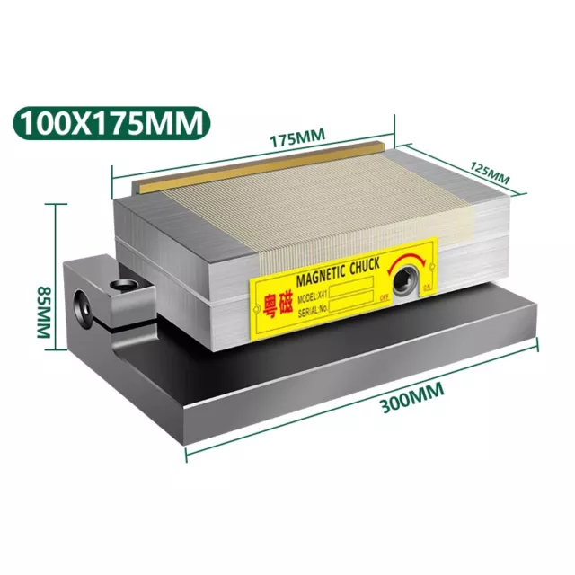 100*175 Sine Magnetic Table Brass Surface Grinder High Precision Magnetic Chuck