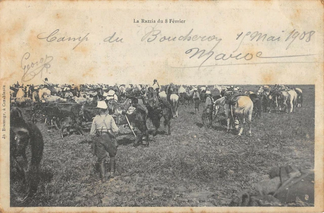 Cpa Maroc La Razzia Du Fevier 8
