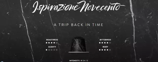 Nespresso Limited Edition: 200 X Ispirazione Novecento Nespresso Coffee Pods!