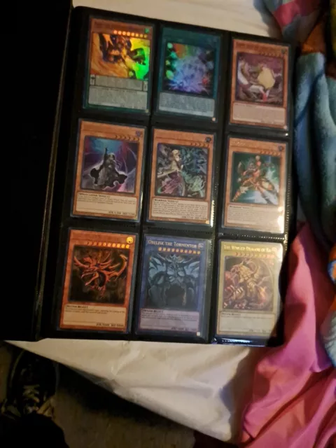 YUGIOH 100 CARD ALL HOLOGRAPHIC HOLO FOIL COLLECTION Plus Elemental Hero Binder