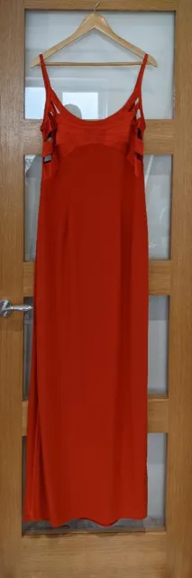 Dusk Retro Vintage 16 42 Long Maxi Red Cut Out Side Ball Gown Event Dress