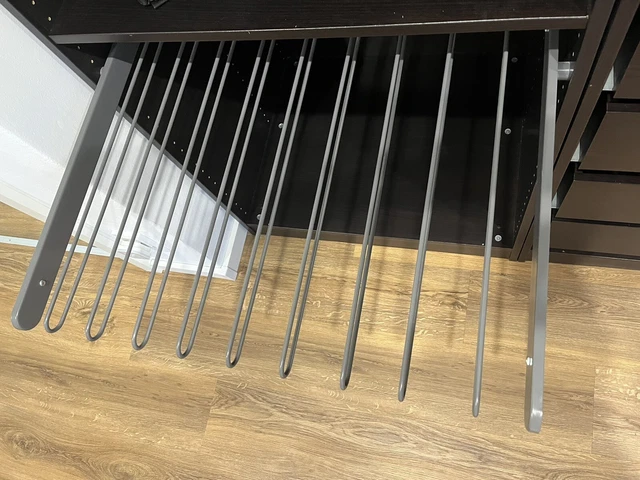 2 Supports Tringle Compatible IKEA Pax KOMPLEMENT - Kit Remplacement Avec Vis Pour Penderie Armoire