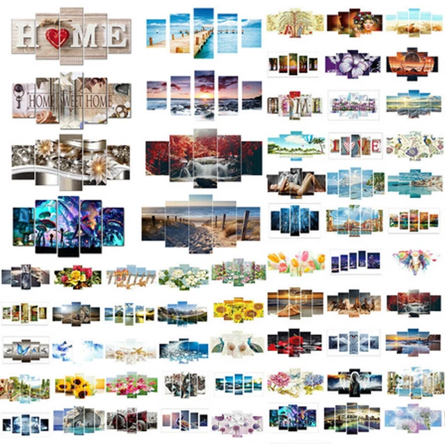 5-Pictures 5D DIY Full Diamond Painting Diamant Kreuzstich Bilder Stickpackung