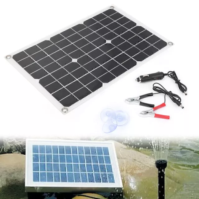 20W 18V Mono Flexible Solar Panel For Motorhome Car Boats Roof Battery Charger