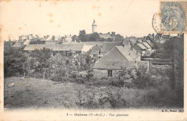 Cpa 62 Guines General View