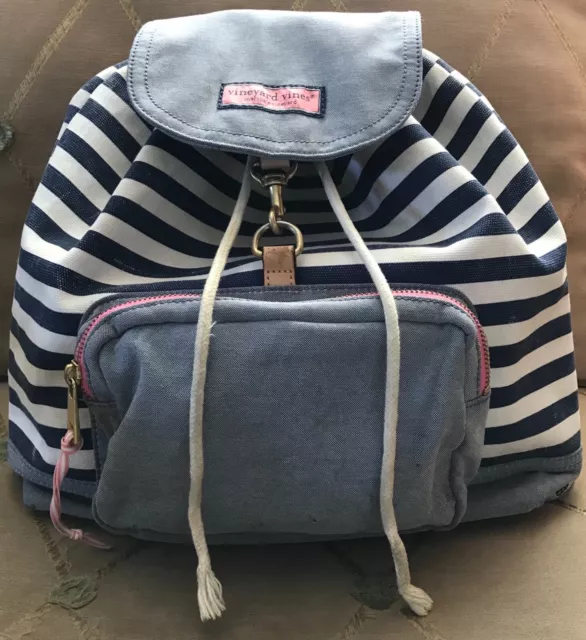 RARE RETIRED VINEYARD VINES OXFORD CONVERTIBLE DAYPACK TOTE Large Beach Backpack