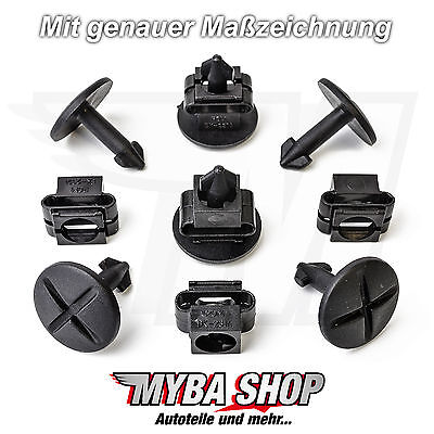 10x protezione del motore sotto protezione clip per AUDI VW SEAT SKODA 4a0805121c 4a0805163 