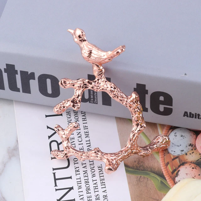 Anillos para servilletas de aleación pájaro soporte decorativo para servilletas hebillas