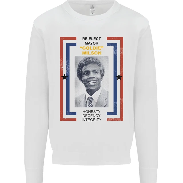 Re-Elect Mayor Goldie Wilson 80s Movie Mens Sweatshirt Jumper