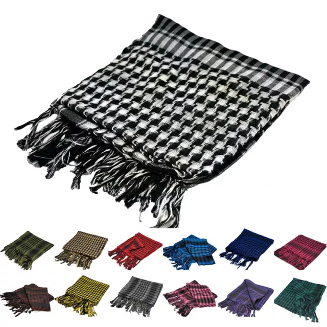 Shemagh Tactical Desert Military Head Scarf Face Mask Arab Wrap Keffiyeh Scarves