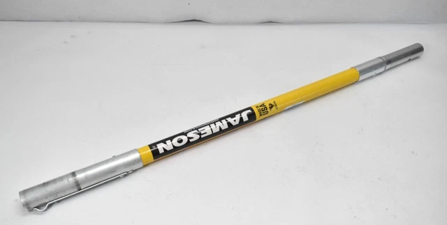 Jameson 3' Hollow Core Extension Pole FG Series Yellow/Silver w Female Ferrule