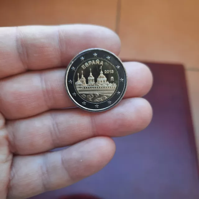 Moneda De 2 Euros De España Del Año 2013,Monasterio Del Escorial.de Cartucho!