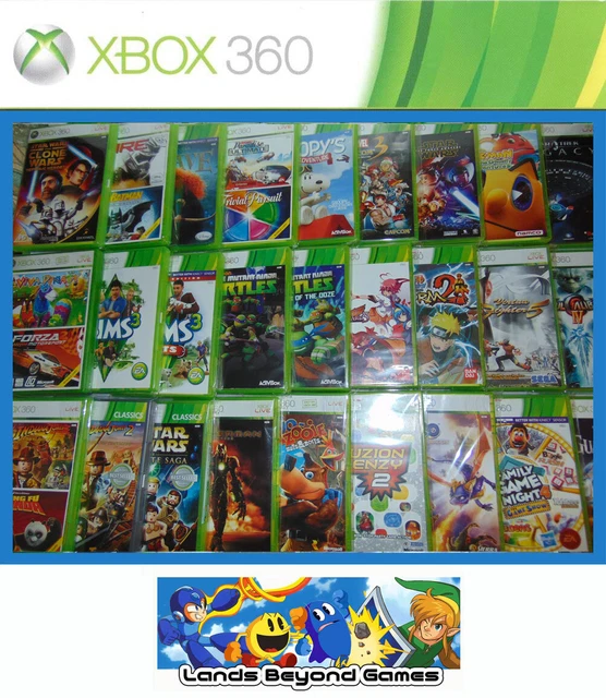 MICROSOFT XBOX 360 Video Games (Platform Arcade Fighting Sim Puzzle