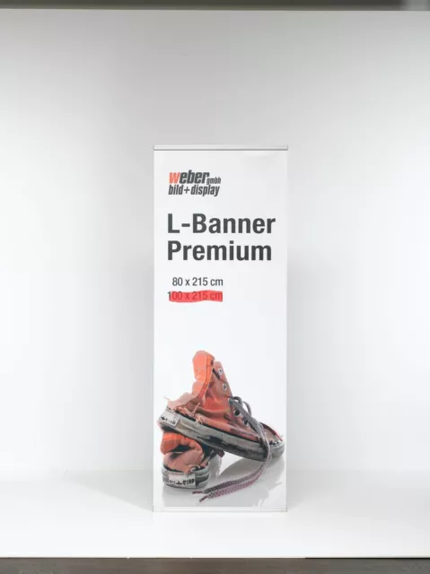 L- Banner Messedisplay 80x215cm ohne Druck & Banner