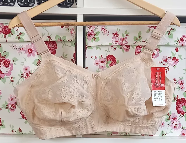 Triumph Doreen Nude Non Wired Bra Non Padded Support 40F BNWT