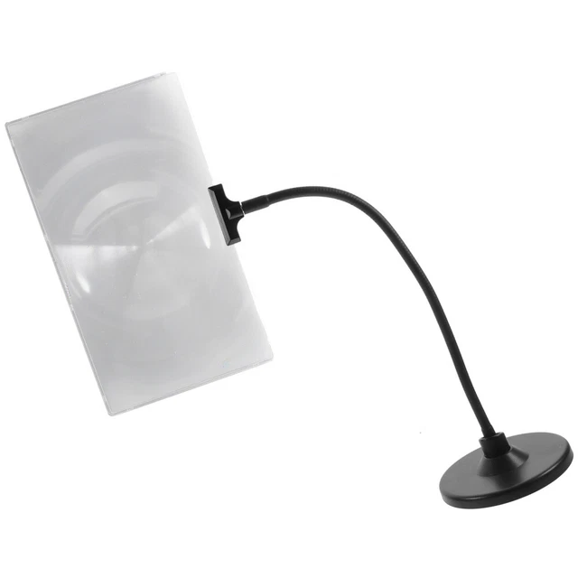 Hands Free Magnifying Glass 4X Magnifier Flexible Magnifying Glass On Stand