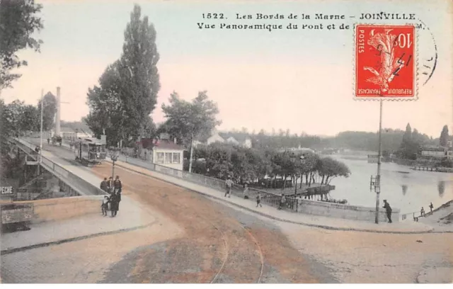 94 - JOINVILLE - SAN31280 - Les bords de la Marne - Vue Panoramique du Pont et