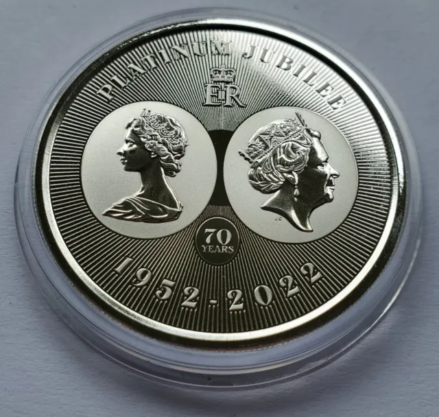 1 Unze Silber - Königin / Queen Elizabeth Ii. 2022 - Silbermünze - Silberbarren