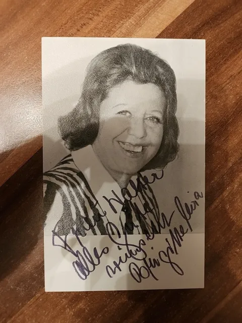 Autogrammkarte Brigitte Mira/Echtfoto/Handsigniert/1960er/SW-Foto/