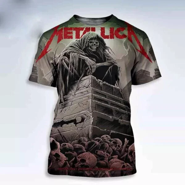MAILLOT 3D METALLICA M72 World Tour 2024 à Mexico au stade Seguro sur 9