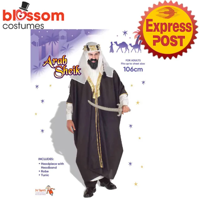 MENS ALADDIN DELUXE Costume Adult Sultan Arabian Prince Disney Genie Book  Week EUR 44,38 - PicClick IT