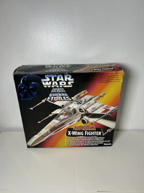 Star Wars POTF 2 Electronic X-Wing Fighter Vehicle Kenner 1995 Incomplete (SW1)
