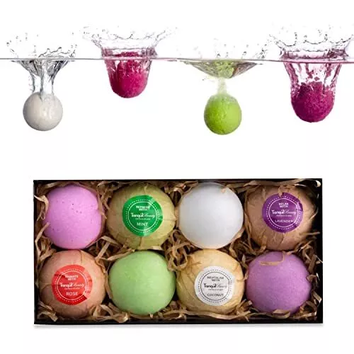 Bath Bombs Gift Set For Women  Bath Bomb Set With Essential Oils  8x Bath