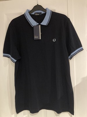FRED Perry Twin Tipped/linea tranviaria in piquet manica corta Camicia Polo Vari Colori 