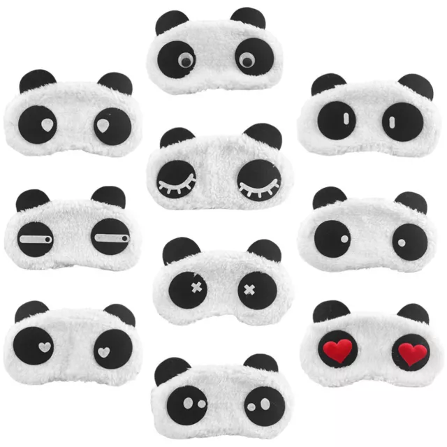 10 pz occhi maschera Kawaii per dormire bambini panda benda carino