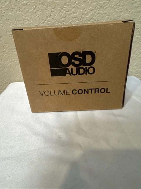OSD AUDIO SVC100 Impedance Matching Stereo Volume Control, Rotary Knob ...