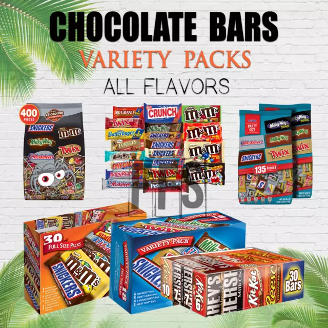 SNICKERS, M&M'S Milk Chocolate, M&M'S Peanut, TWIX & MILKY WAY Candy Variety  Mix, 45.45 Ounces, 90