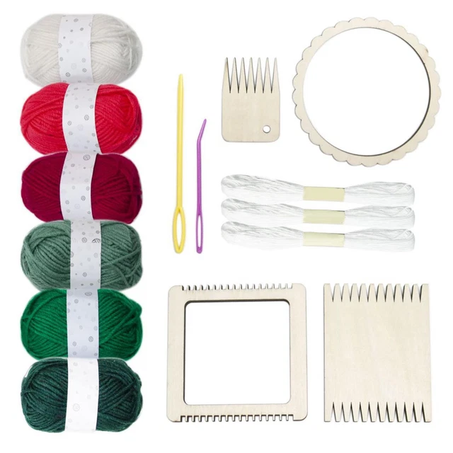 , Webstuhl-Set, DIY-Geschenk, Multi-Bastelbeschläge, Webnadeln und