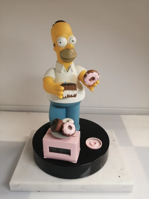 Talking Alarm Clock The Simpsons 1998 Wesco Homer Donuts & Cake. UK.