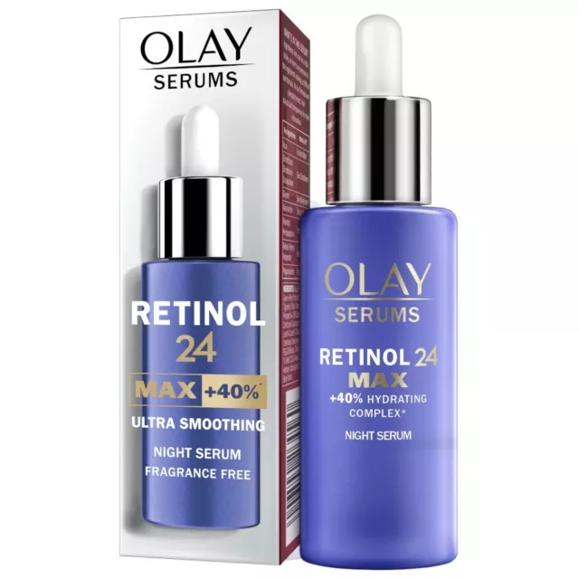 Olay Serums Retinol24 Max +40% Ultra Smoothing Fragrance-Free Night Serum  40ml