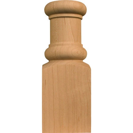 OSBORNE WOOD PRODUCTS 7101H 5 1/2 x 2 x 1 Sm. Half Round Plinth with Spool