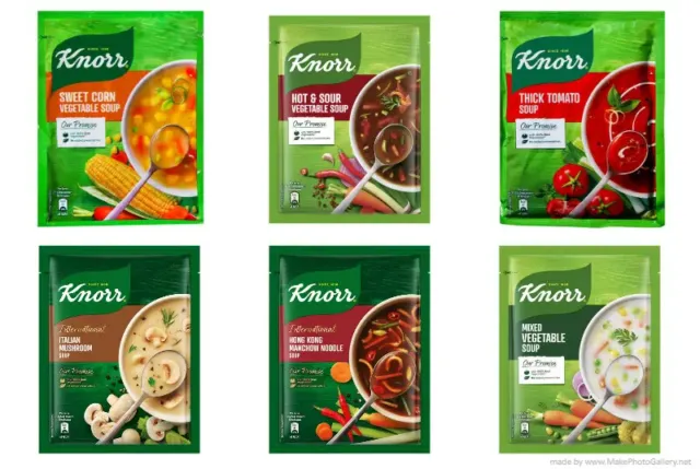 5 & 10 Pack KNORR Cup a Soup Instant Soup with Croutons & Vegetables Flavors