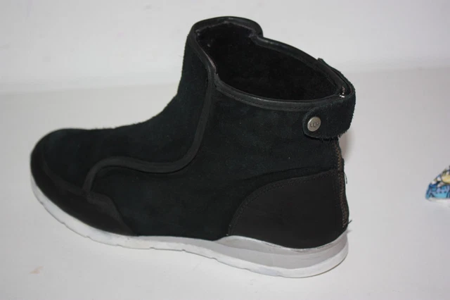 UGG Bottines boots Fourrées Croûte de Cuir  Noir T 37 TBE