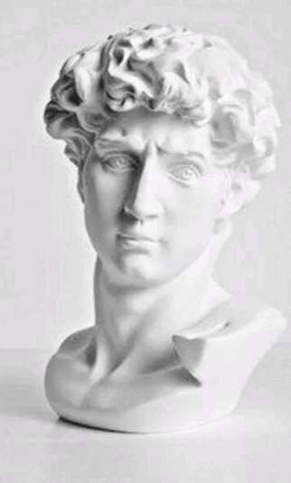 David Plaster Resin Bust Statue Sculpture Figurine Ornament Home Office Decor