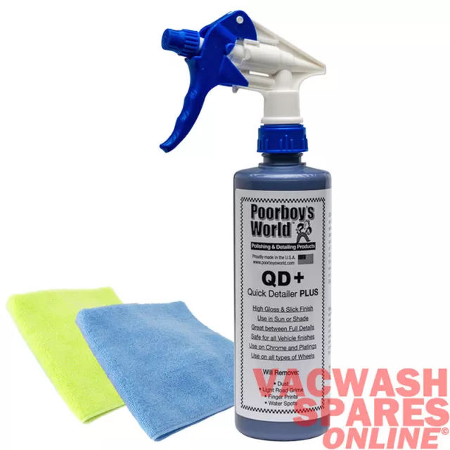 Poorboys Quick Detailer Plus (Qd+) 473Ml Spray On Wipe Off Detailer - Effective