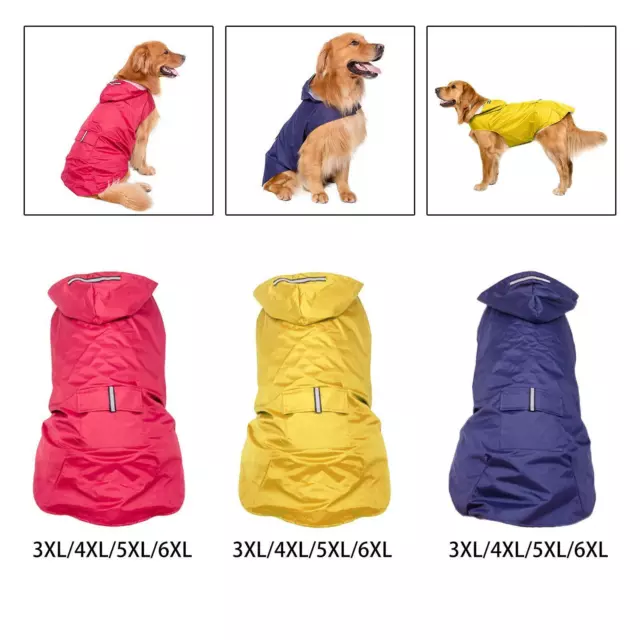 Imperméable réfléchissant pour chien manteau de pluie extérieur pour animaux