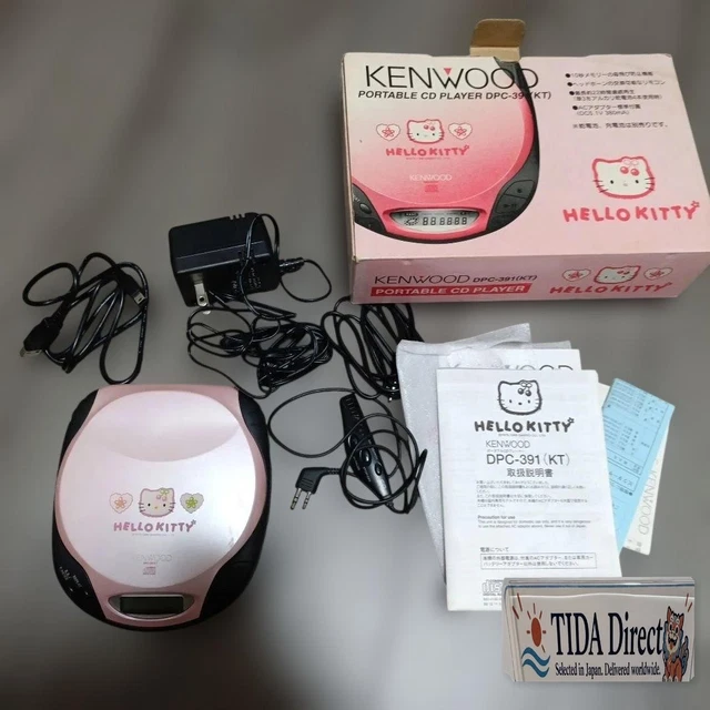 KENWOOD DPC-391 KT ハローキティ CDプレーヤー KENWOOD DPC-391KT HELLO Kitty Portable CD Player Pink Sanrio Japan