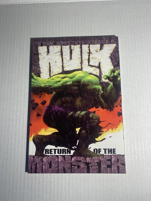 Marvel Comics The Incredible Hulk: Return Of the Monster Volume 1 TPB 1st Print