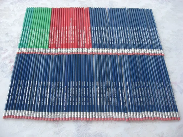 Vintage 1970's 120 Count Dixon AERIAL 2280 No. 2 Pencils Great Color Assortment