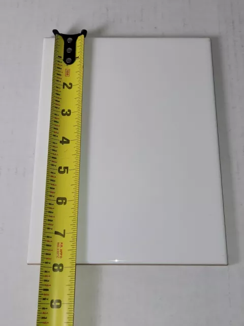 Glossy White 6"x 8" Vintage Ceramic Tile-NEW!!!