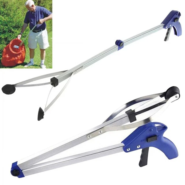 32" Foldable Grabber Pick Up Tool Reacher Extend Easy Reaching Stick Trash Stick