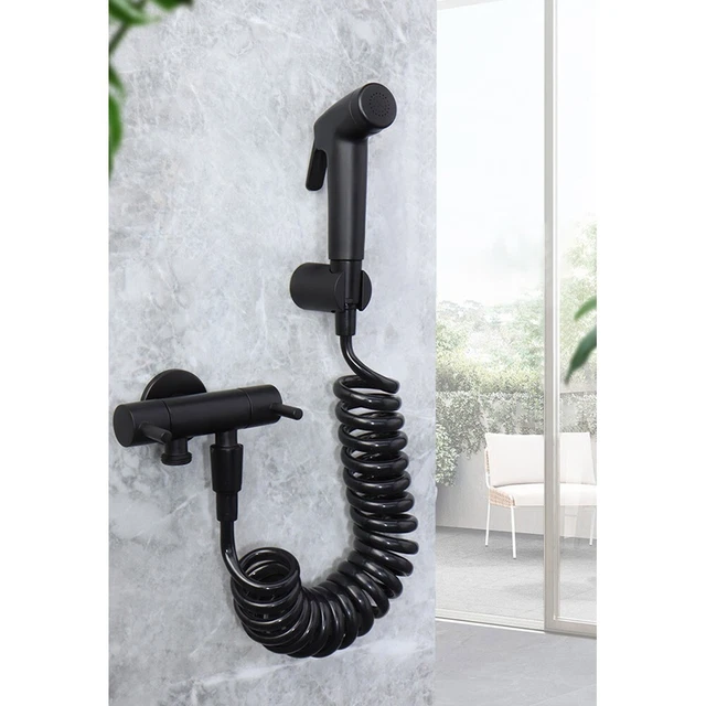 Doccia A Mano Portatile Con Ugello In ABS - Dispositivo Di Pulizia Multiuso Per Bidet, Barca, Camper, Auto, Giardino E Animali - Colore Argento