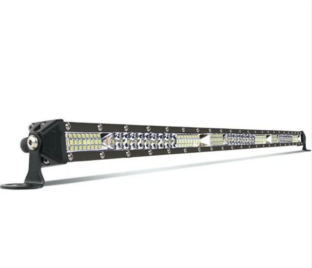 éclairage Puissant Voiture SUV Willpower Barre Lumineuse LED Courbée, 42 Pouces 540W Rampe LED Phare Led Projecteur Support Plaque Avant