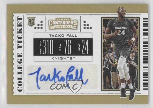 2019 Panini Contenders Draft Picks College Ticket Tacko Fall #118 Rookie Auto RC