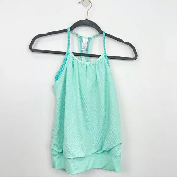 Ivivva By Lululemon Double Dutch Tank Top in Mint Size 10