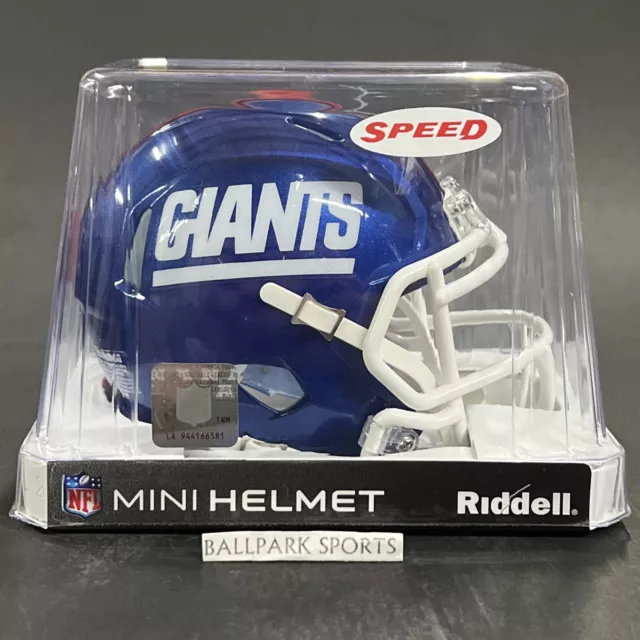 New York Giants Speed Mini Helmet Riddell NFL Licensed BLUE ALTERNATE New!